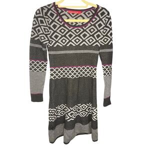 Krimson Klover Gray Women's Merino Wool Sweater Dress Size XS